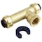 Apollo 1/2 in. Brass Push-To-Connect x Push-To-Connect x Female Pipe Thread Slip Tee Fitting FSBT12SLF - alternate 1